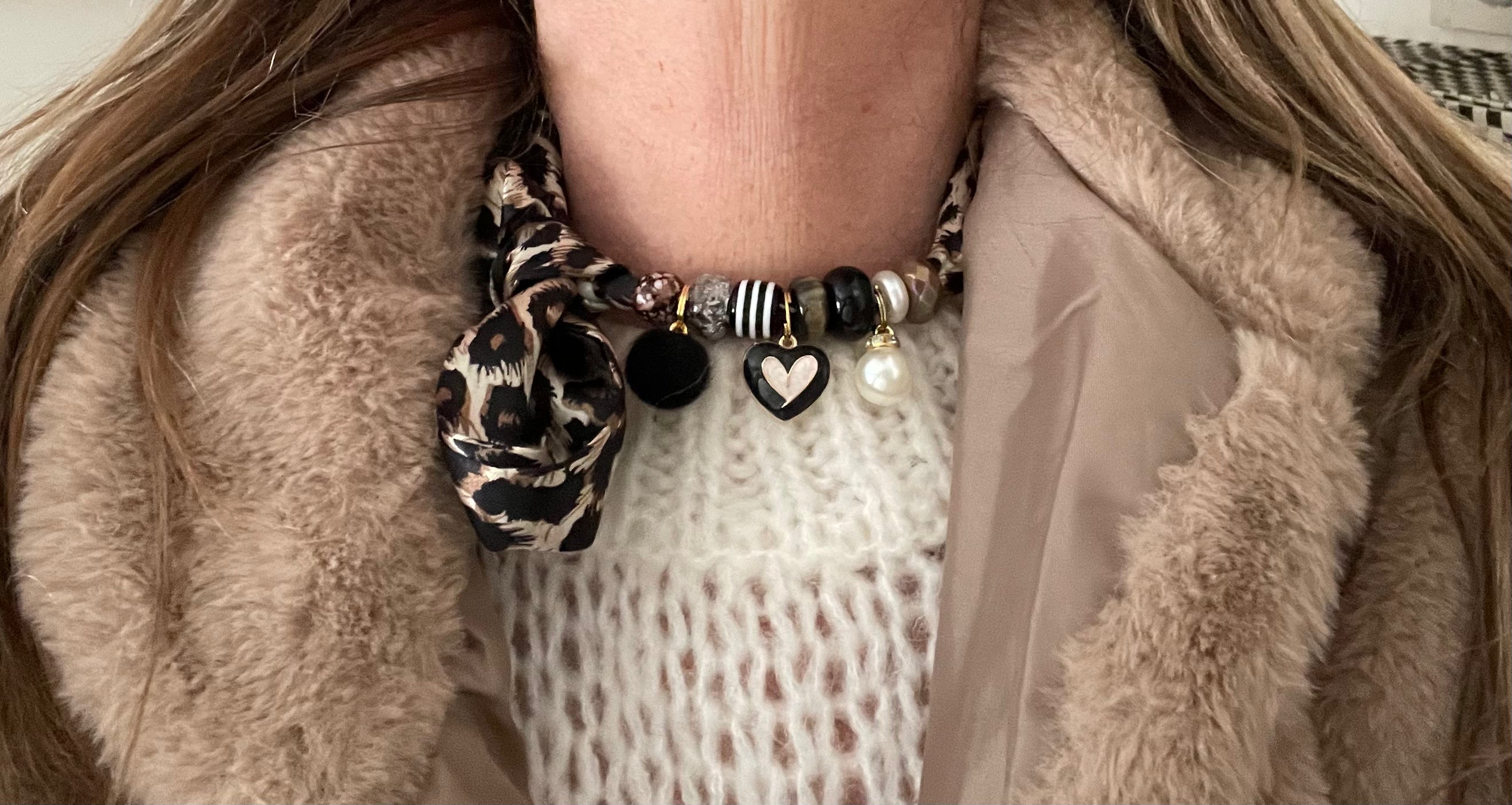 Sjaalketting® - Panter grijs