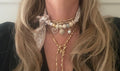 Sjaalenketting - Beige klaver