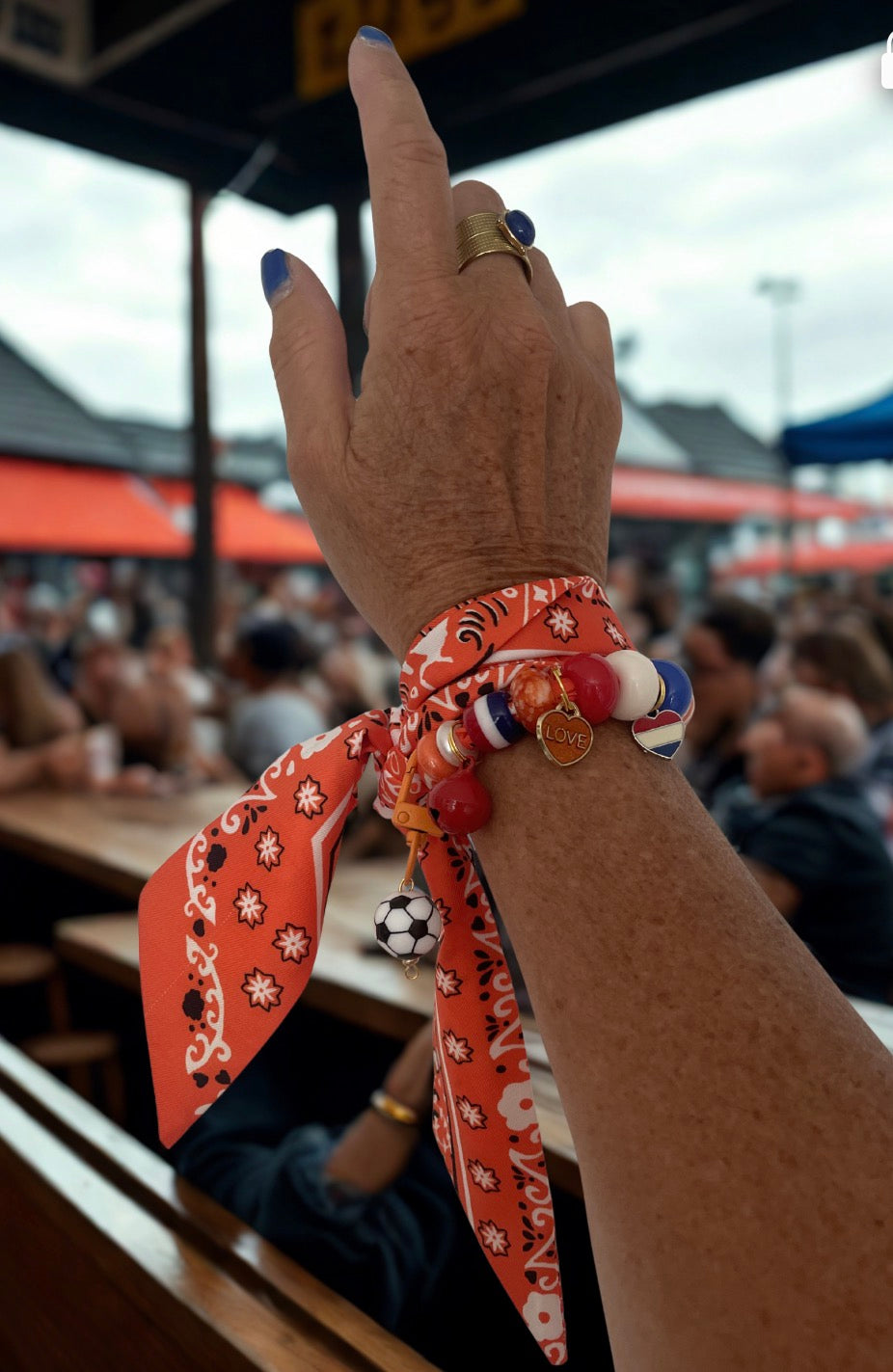 Sjaalketting - Oranje WK en Koningsdag 🧡