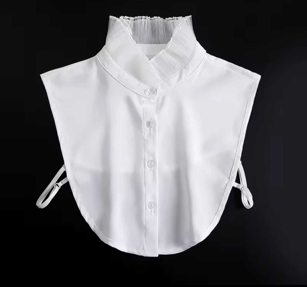 Kraagje - Opstaand boordje wit