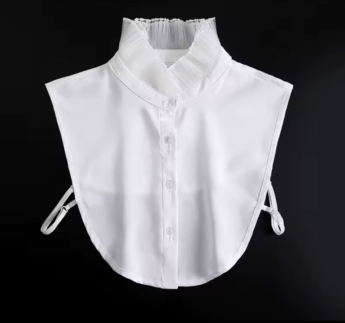 Kraagje - Opstaand boordje wit