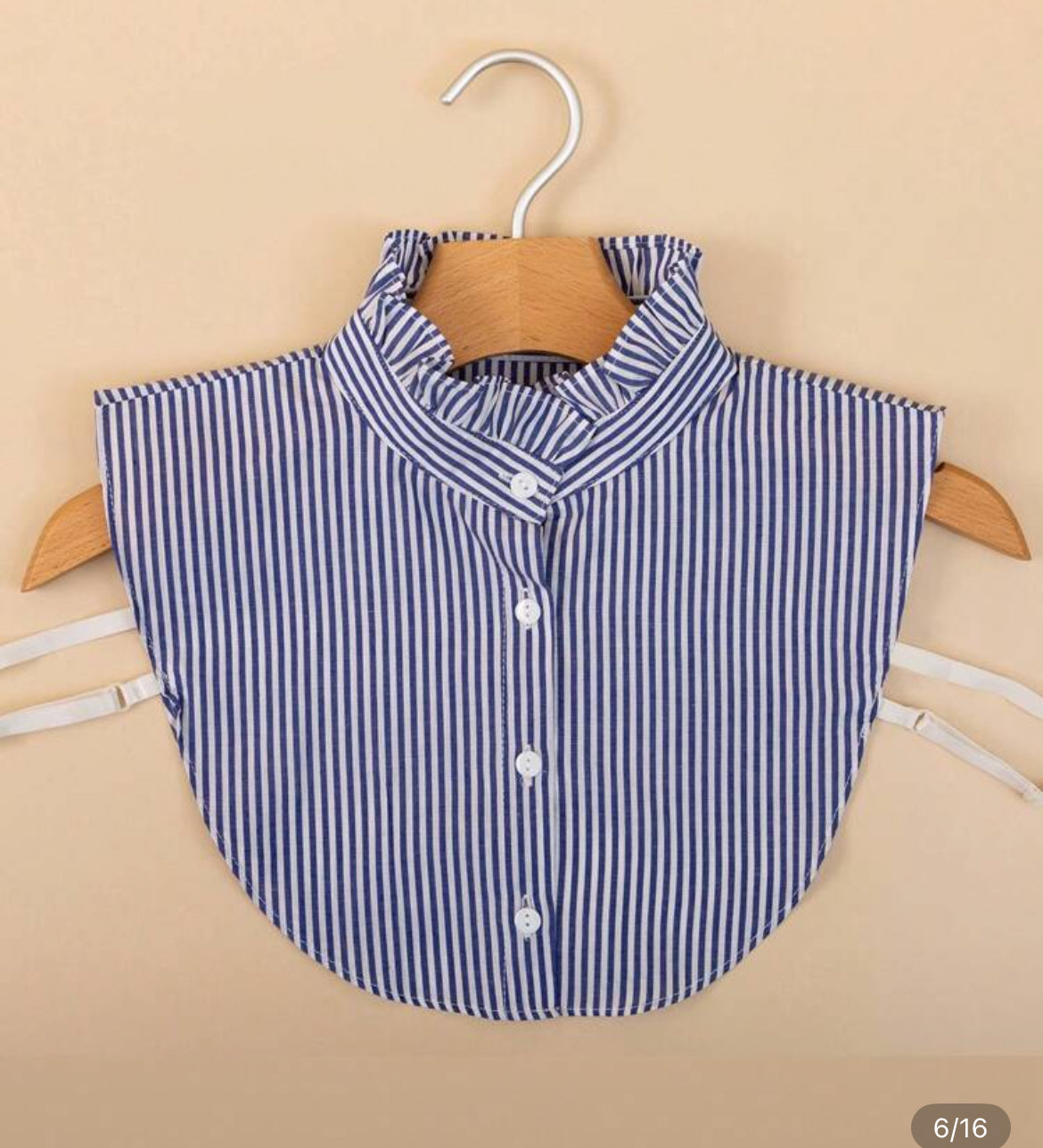 Kraagje - Opstaand boordje donker blauw