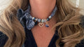 Sjaalenketting - Blauw cirkels