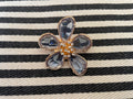 Broche - Bloem blauw