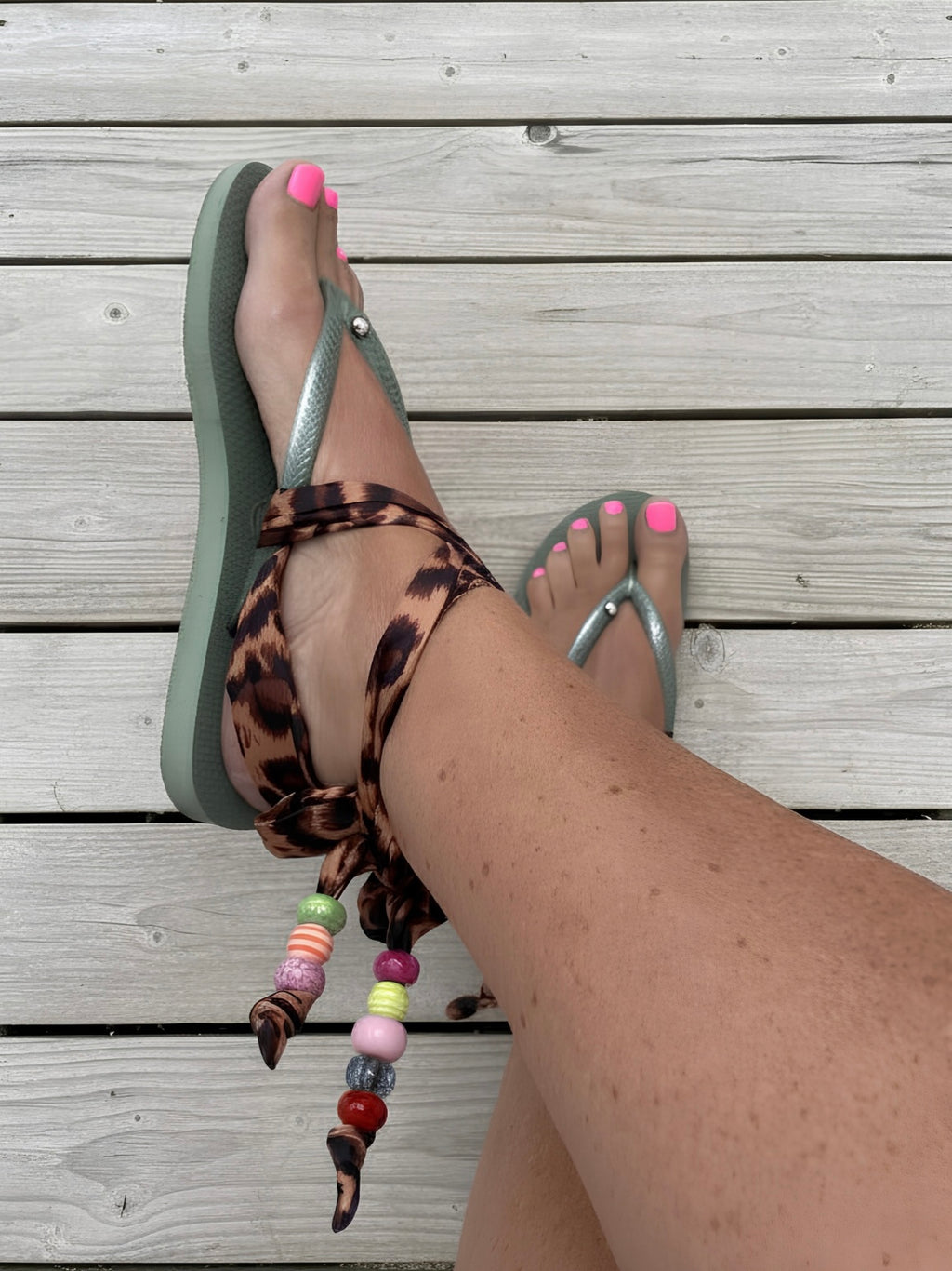 Slipperlint - Panter zomerse kleuren 2 stuks