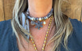 Sjaalketting® - Grijs bloem
