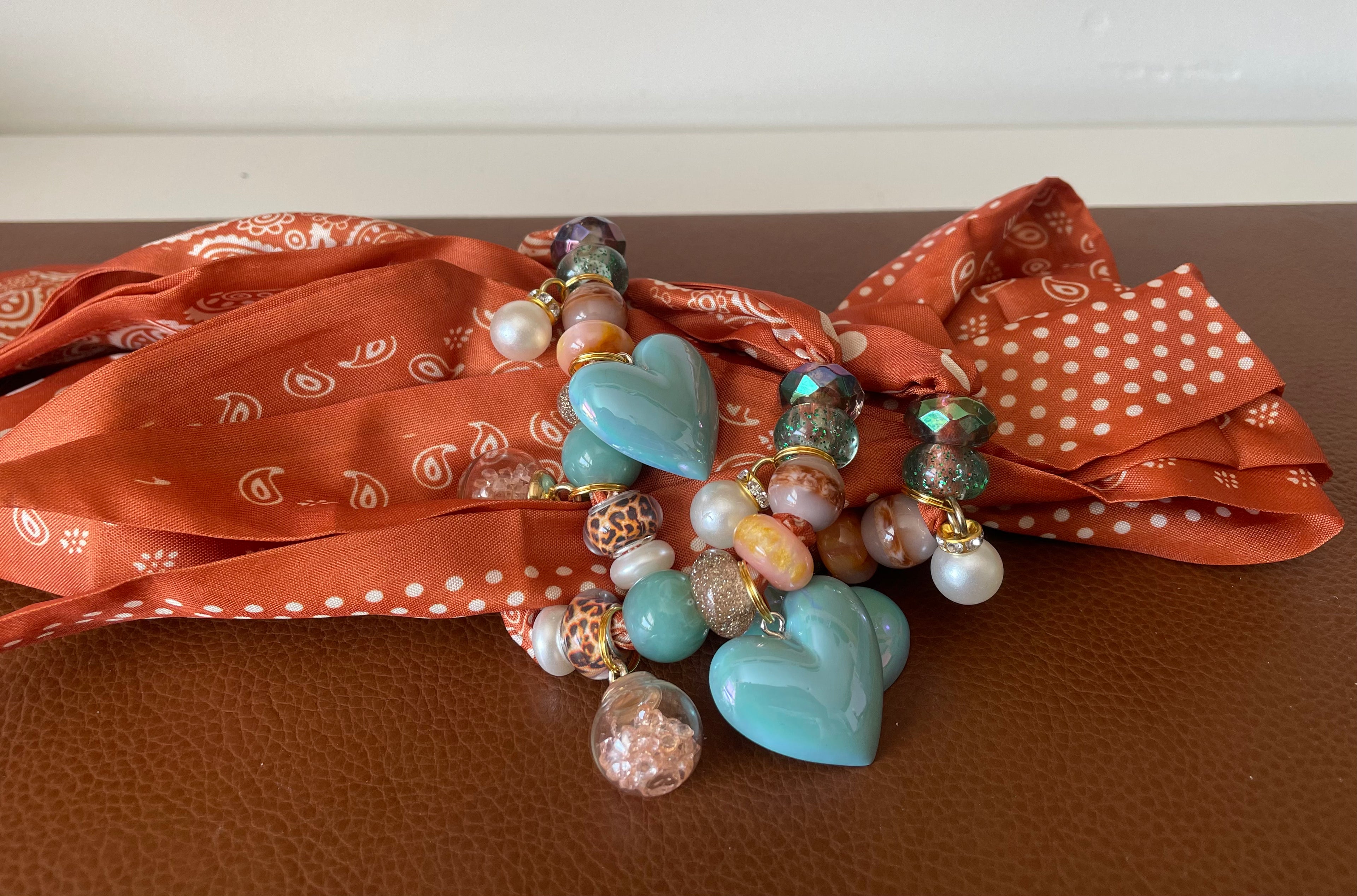 Sjaalenketting - Oranje mint