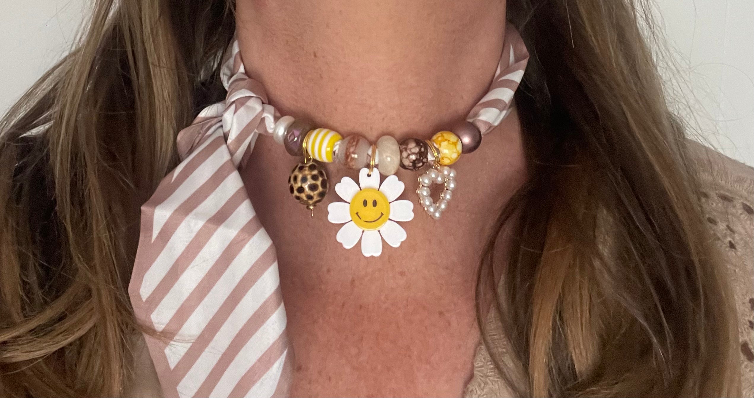 Sjaalketting- Zonnig geel