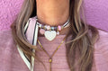 Sjaalketting- Licht Rose stip