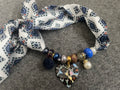 Sjaalketting® - Blauw tijger hart