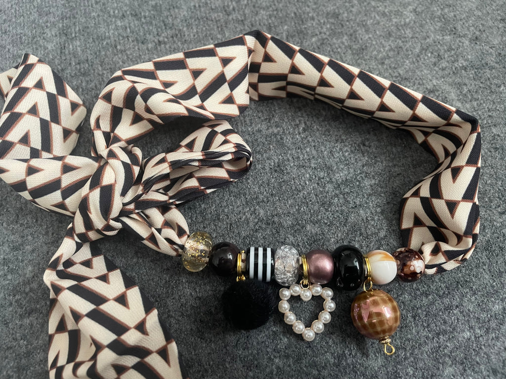 Sjaalketting® - Zwart ecru V