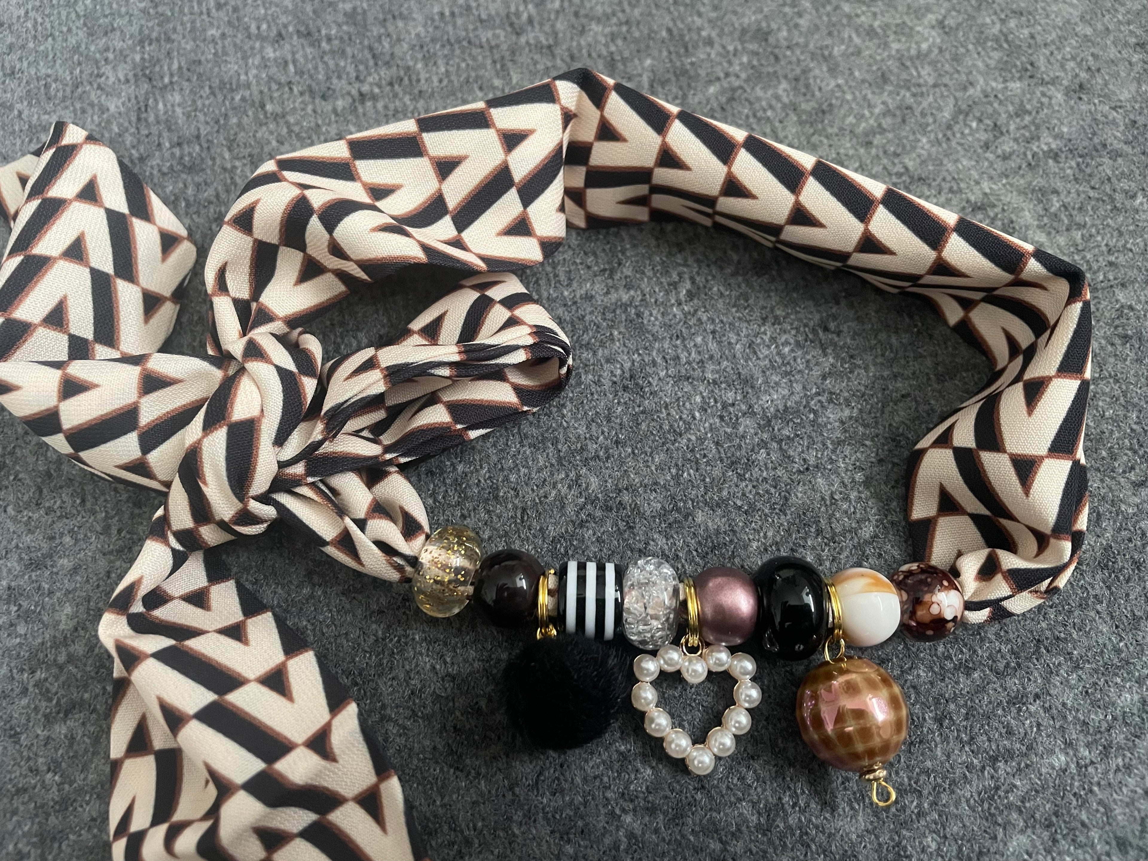 Sjaalketting® - Zwart ecru V