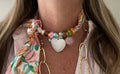 Sjaalenketting - Parel allerlei kleur zomer