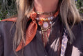 Sjaalketting-Orange pink