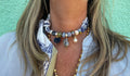Sjaalketting - Blauw legergroen