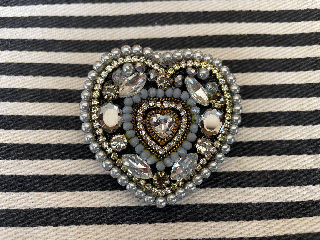 Broche - Hart grijs