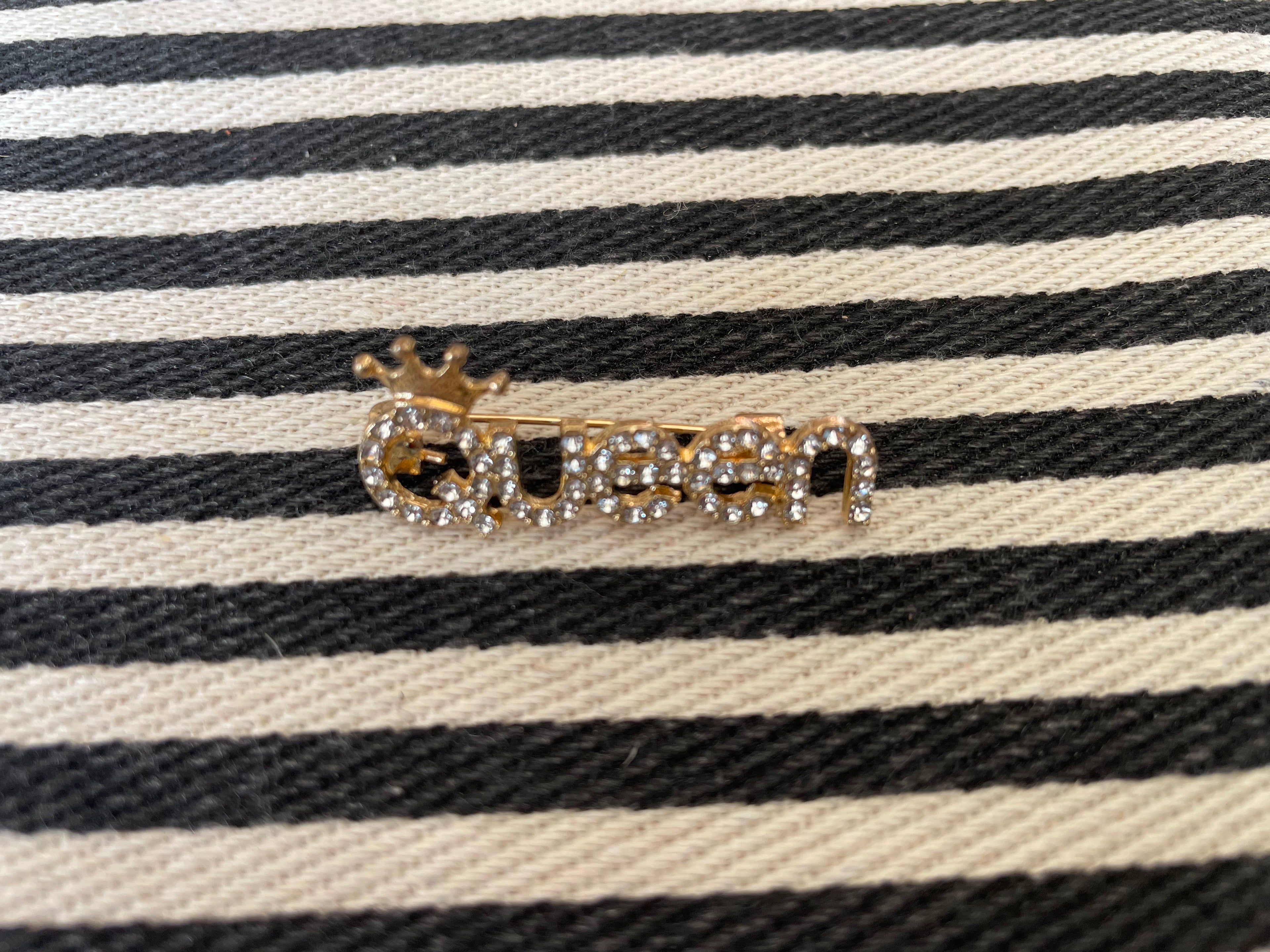 Broche - Queen diamantjes