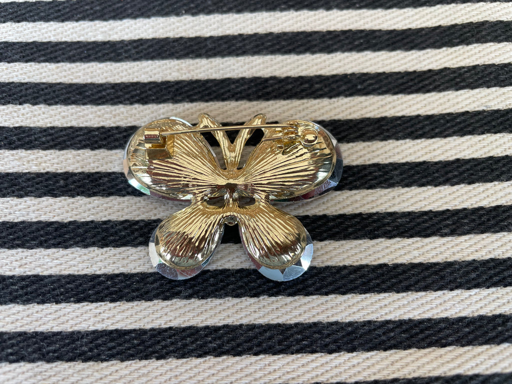 Broche - Vlinder brons