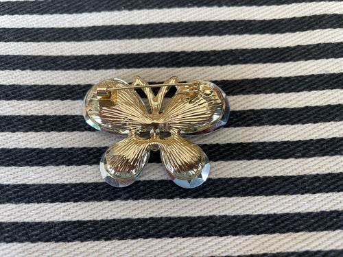 Broche - Vlinder brons