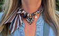 Sjaalketting - Bruin blauw