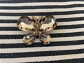 Broche - Vlinder brons