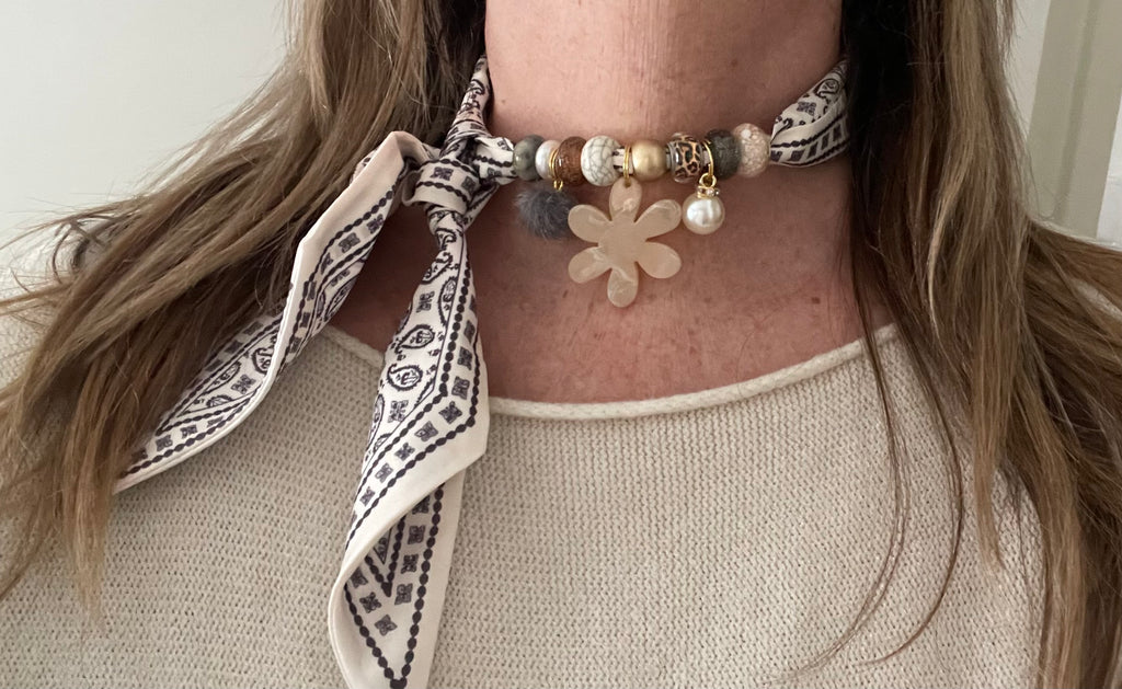 Sjaalketting® - Grijs ecru