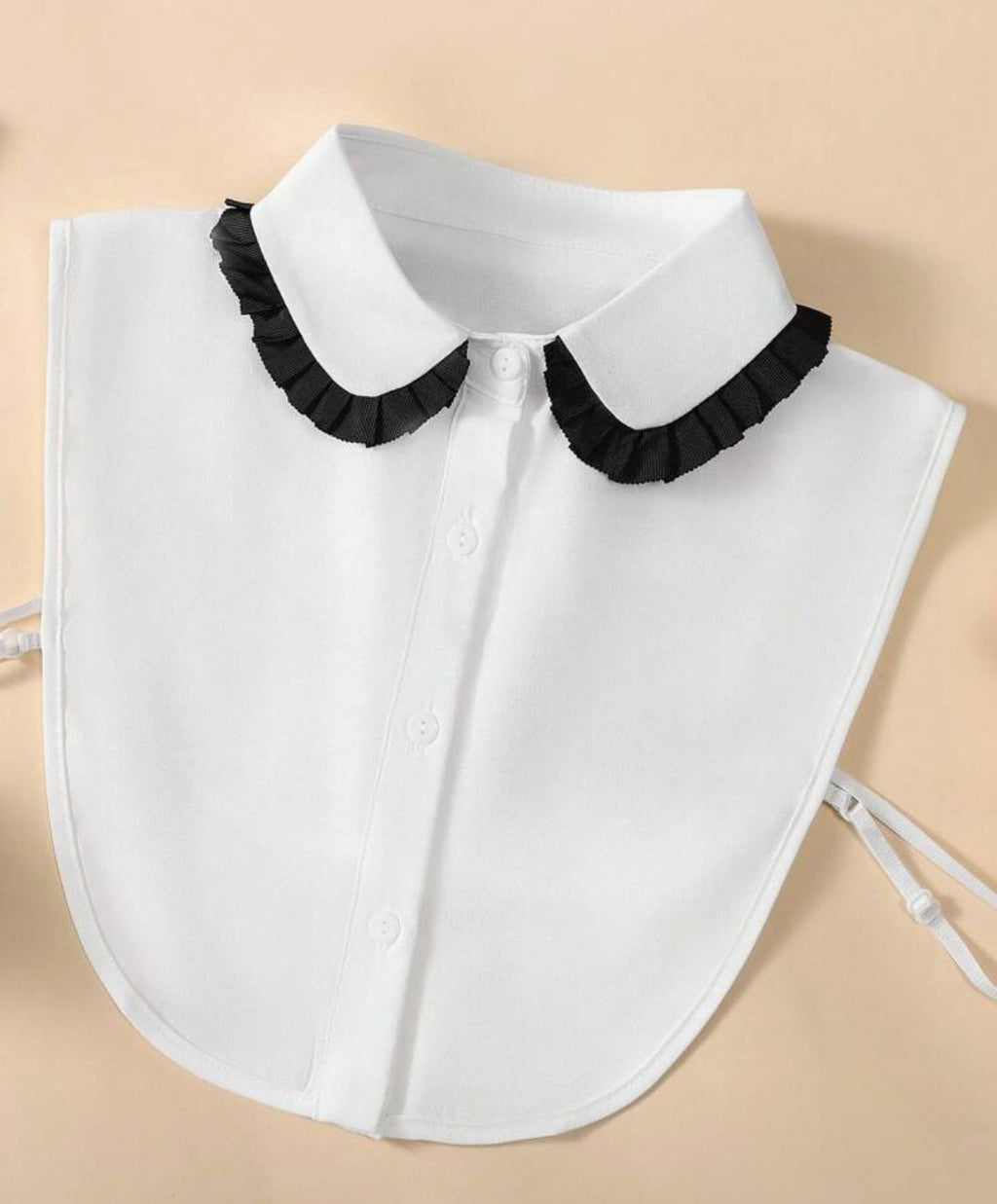 Kraagje wit zwart