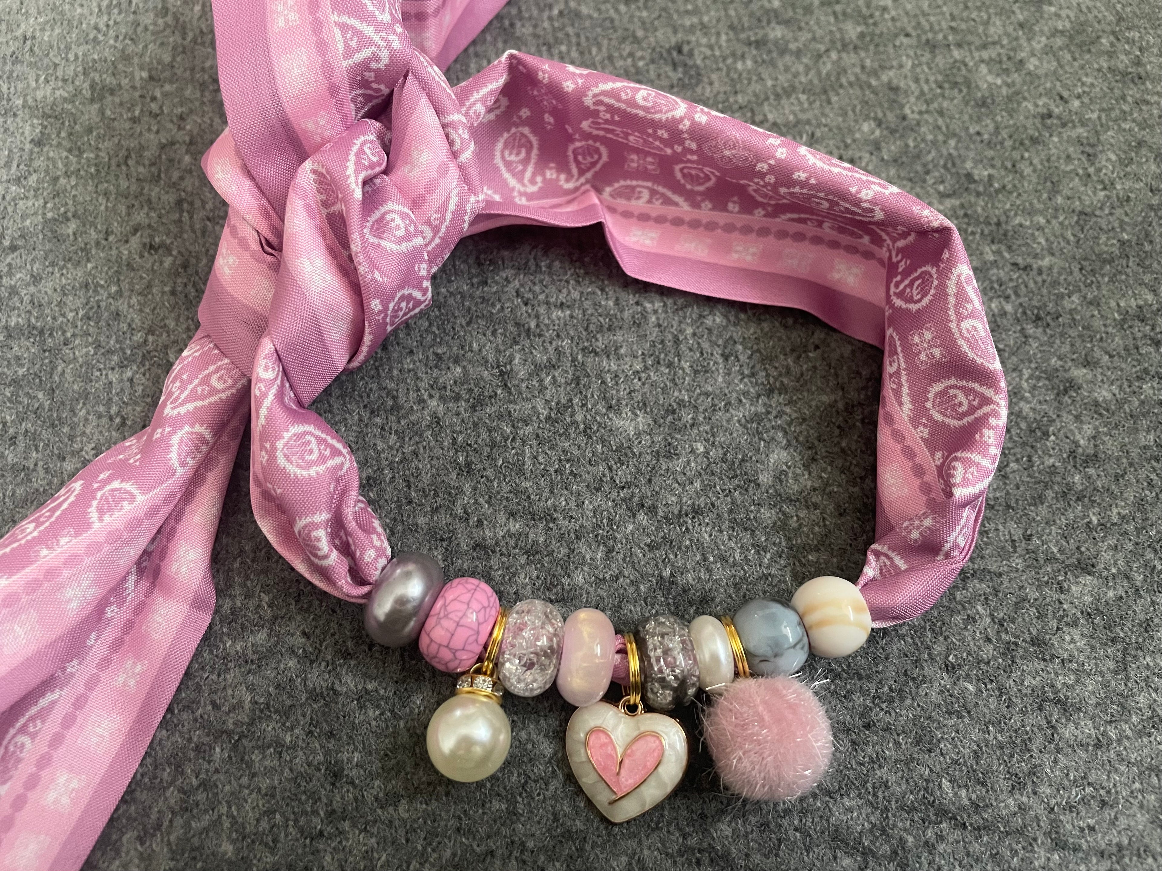 Sjaalketting® 
- Rose parel