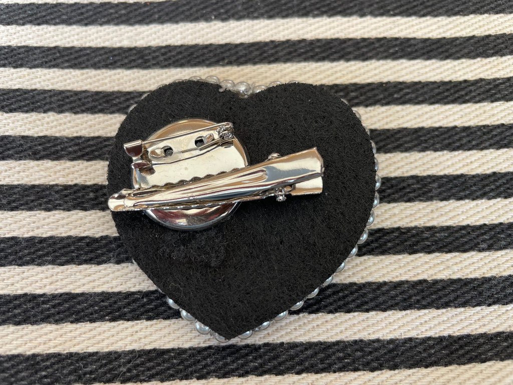 Broche - Hart grijs