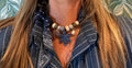 Sjaalketting® - Blauw bloem