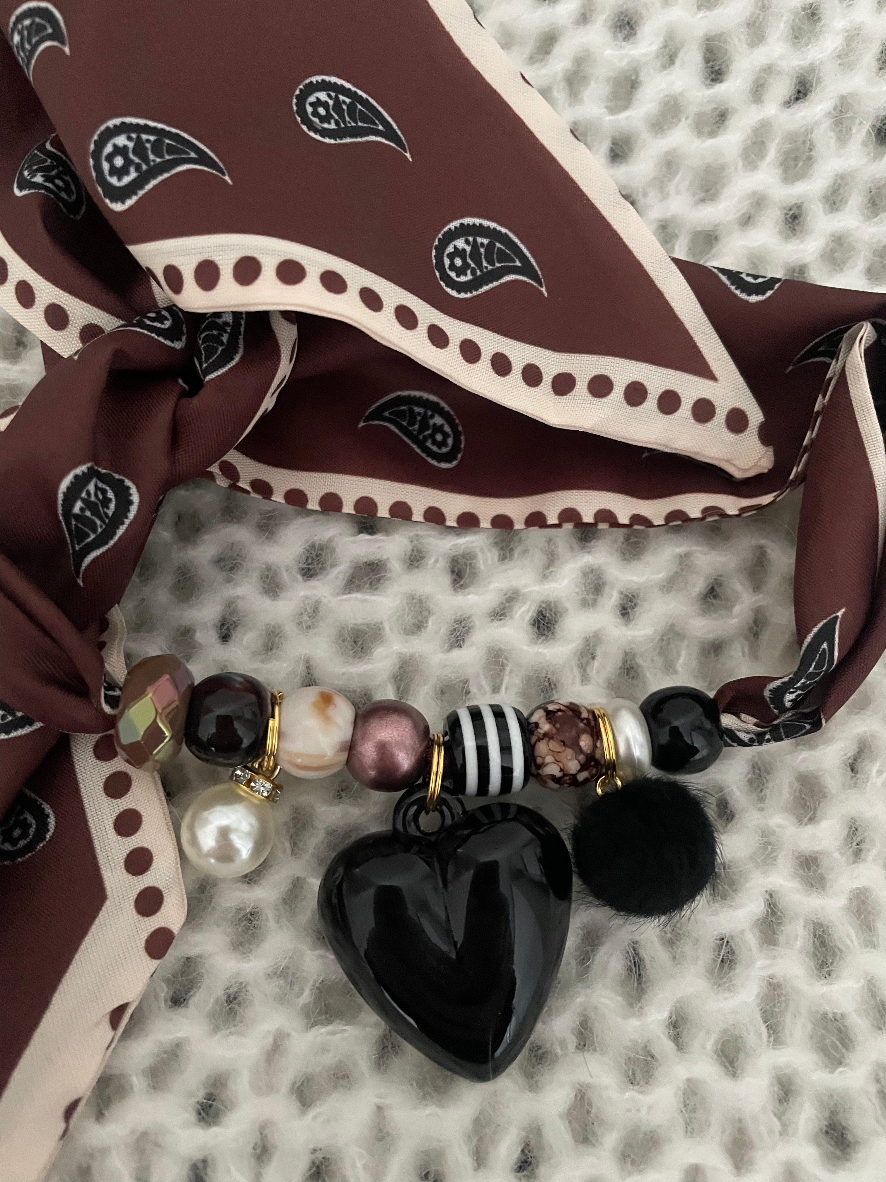 Sjaalketting® - Bruin Paisley