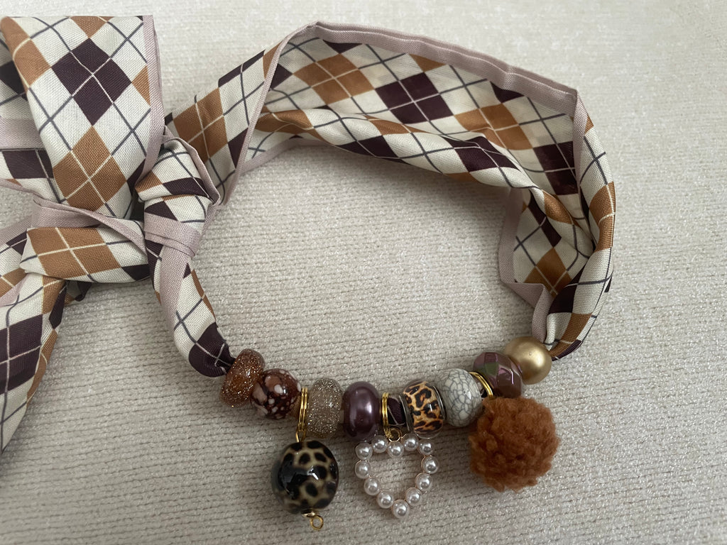 Sjaalketting® - Bruin spek