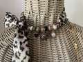 Sjaalketting® - Panter bruine bol
