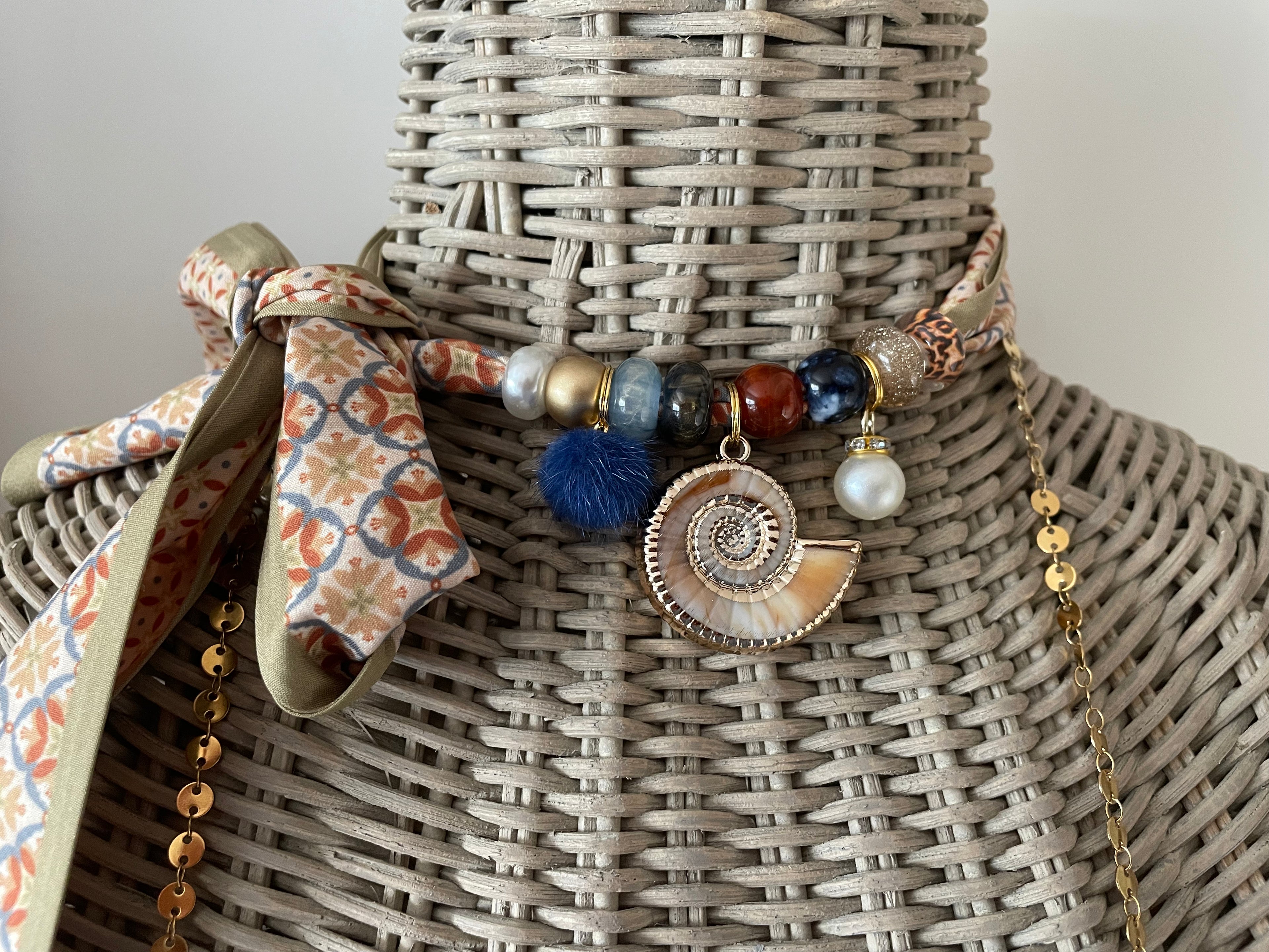Sjaalketting - Allerlei schelp