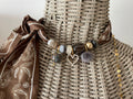 Sjaalketting - Mocca grijs